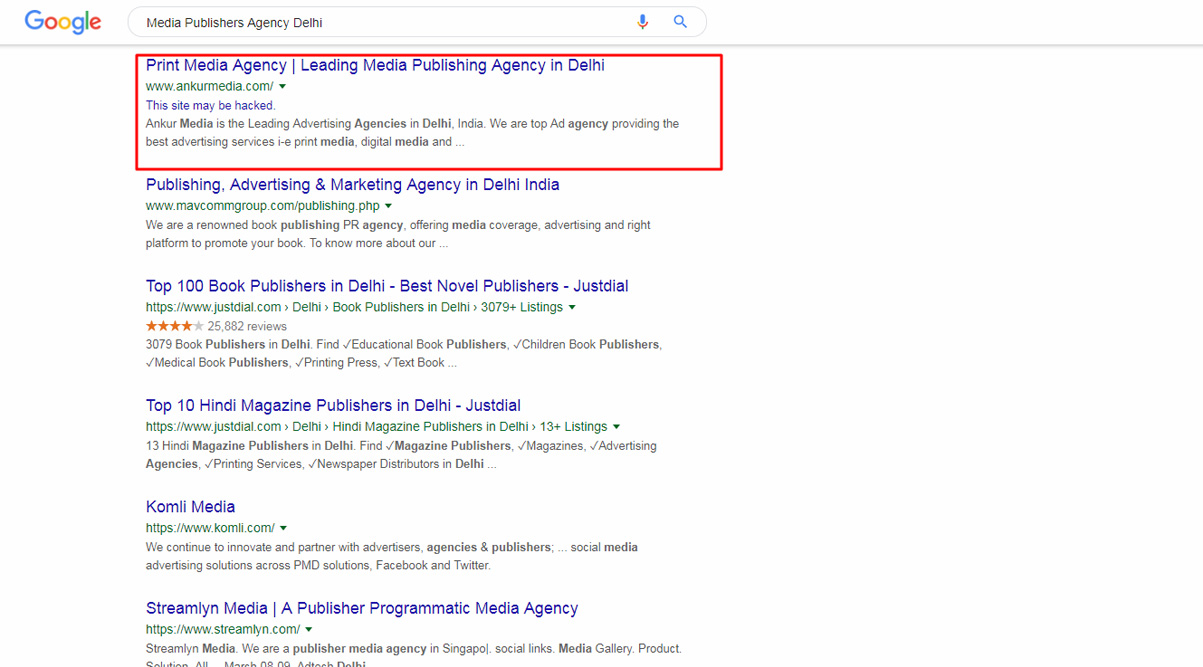 SEO Result, SEO Top Rank, SEO Rank Ankur Media